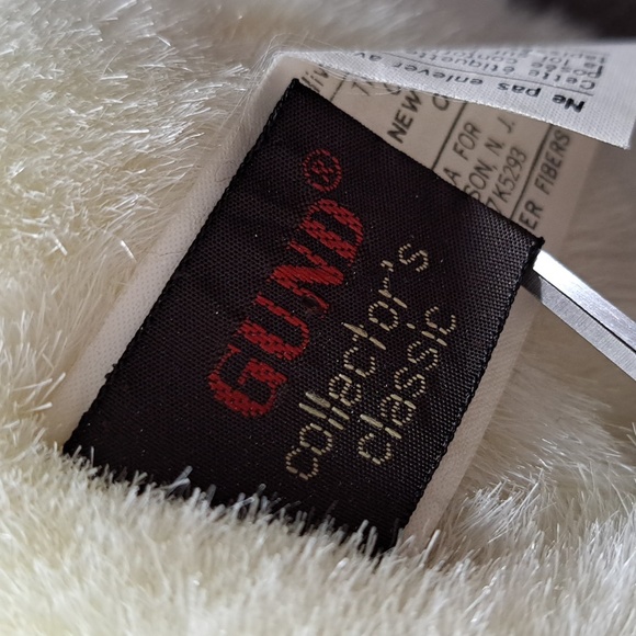 Vintage Gund Collector's Classic White Snowshoe Bunny Rabbit Plush VG- 11" 1986 - Picture 11 of 14